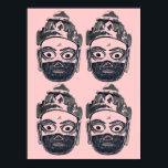 Hanuman Pop Art Poster<br><div class="desc">Hanuman poster design med skribenter © 2013</div>