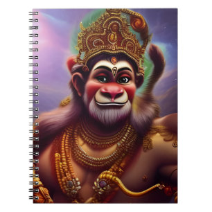 Hanuman tar en Selfie Anteckningsbok