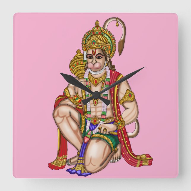 Hanuman väggklocka (Framsida)