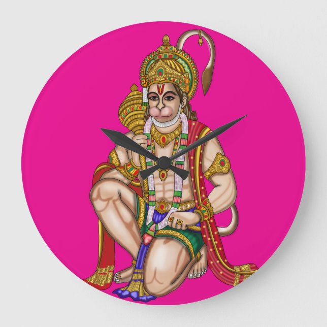 Hanuman väggklocka (Framsida)