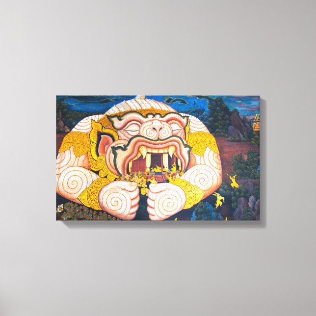 Hanuman Wrapped Canvas (Framsida)