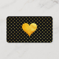 Hänvisning till Cutesy Guld Heart Polka Dot Mönste