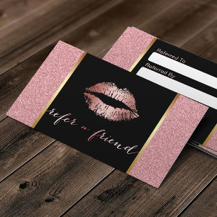 Hänvisning till makeup Artist Ro Guld Glitter Läpp Rabattkort
