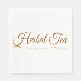 Hänvisning till växtbaserade tea pappersservett