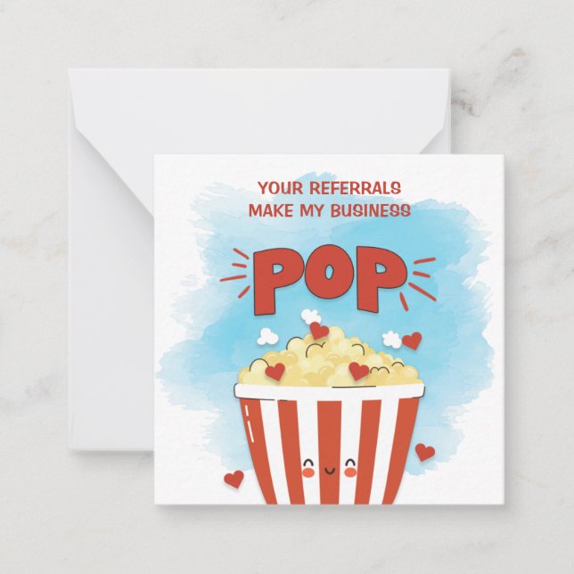 Hänvisningar gör min affärspost Marknadsföring Anteckningskort (Framsida)