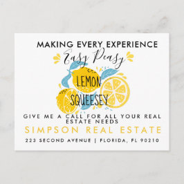 Hänvisningar till gods LEMON Meddelandevykort Meddelande Vykort