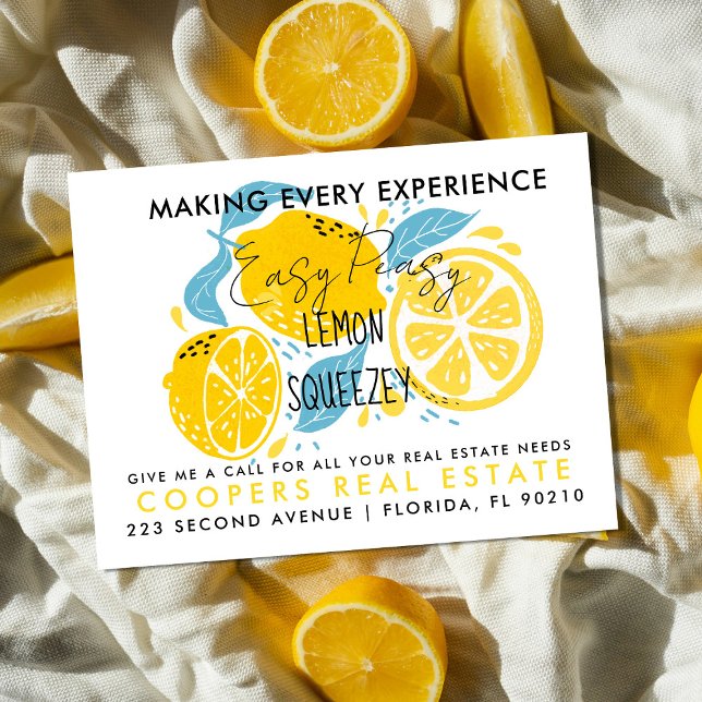 Hänvisningar till gods LEMON Meddelandevykort Meddelande Vykort (Skapare uppladdad)