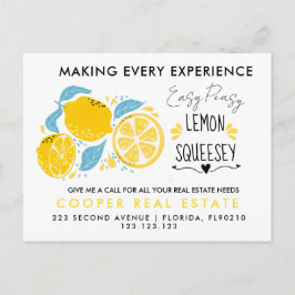 Hänvisningar till gods LEMON Meddelandevykort Meddelande Vykort