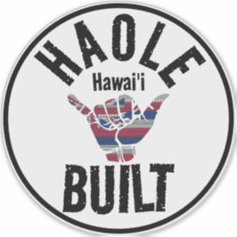 HAOLE BYGGT TRIBAL HI Flagga SHAKA HAWAII Klistermärken