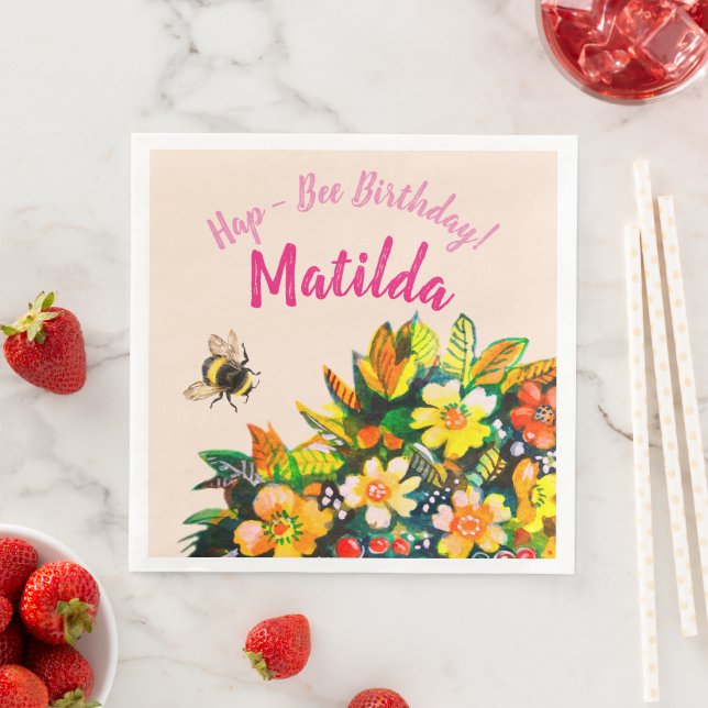 Hap - Bee Birthday Pappersservett (Insitu)