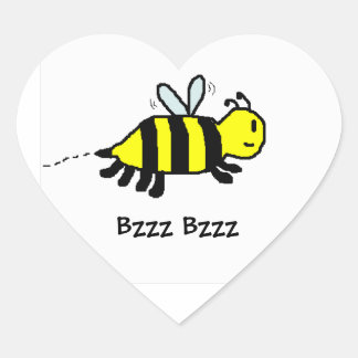 HAP BEE Förpackningsförsegling Hjärtformat Klistermärke