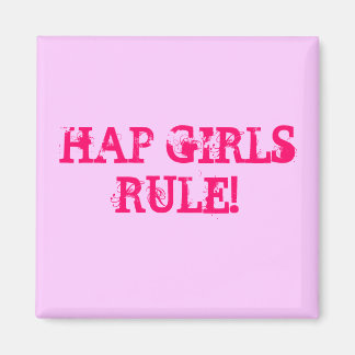 HAP GIRLS REGEL! Kvadratisk magnet