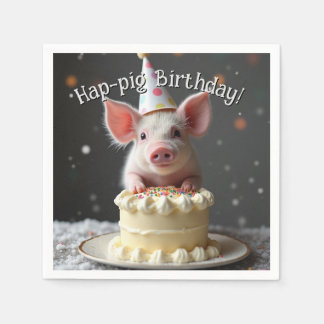 Hap gris Birthday Pappersservett