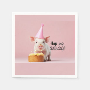 Hap-gris födelsedag! pappersservett