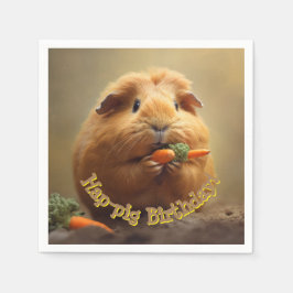 Hap-gris födelsedag! pappersservett