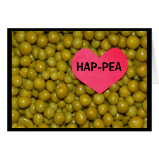 HAP-PEA BIRTHDAY! HÄLSNINGSKORT
