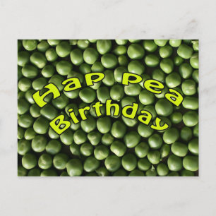 Hap Pea Birthday Vykort