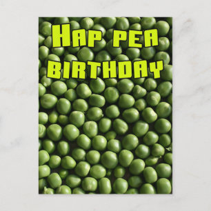 Hap Pea Birthday Vykort