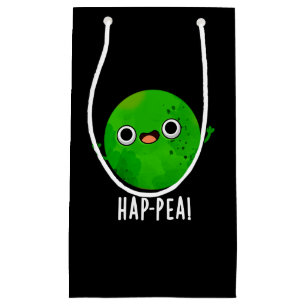 Hap-pea Funny Lycklig Pea Pun Mörk BG