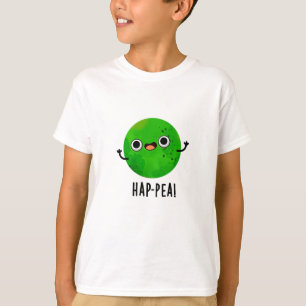 Hap-pea Funny Lycklig Pea Pun T Shirt