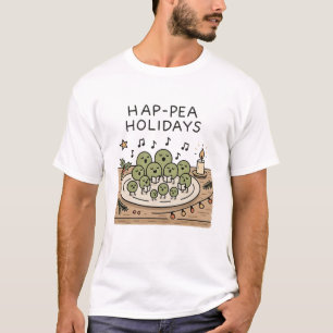 Hap-pea Högtider - Rolig Jul Pun T-Shirt
