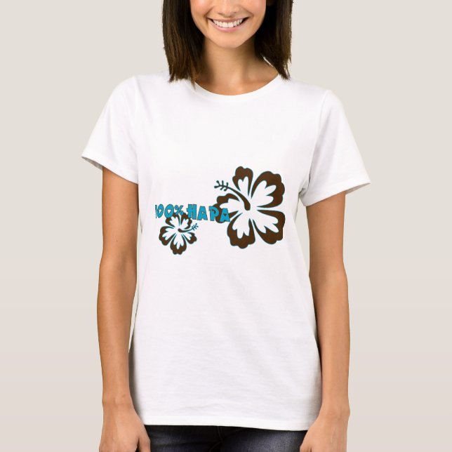 Hapa 100% (med hibiskus) t-shirt (Framsida)