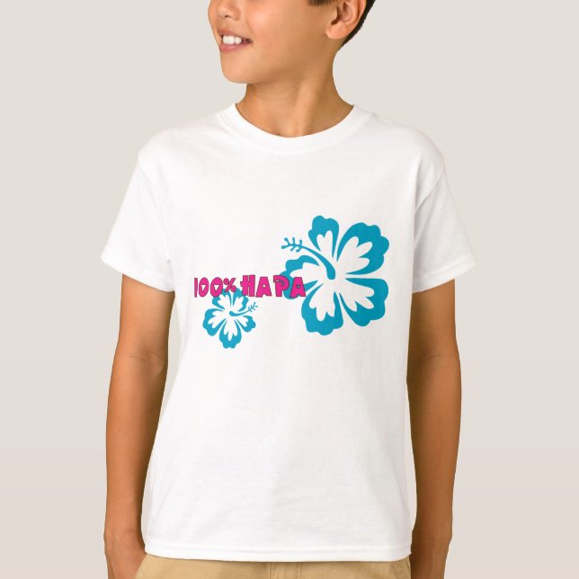 Hapa 100% (med hibiskus) t-shirt (Framsida)