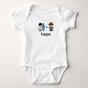 Hapa hawaiansk pappa- & amerikanpappaBodysuit Tee