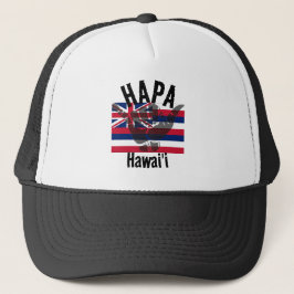 HAPA HAWAII HI Flagga TRIBAL SHAKA BG Keps