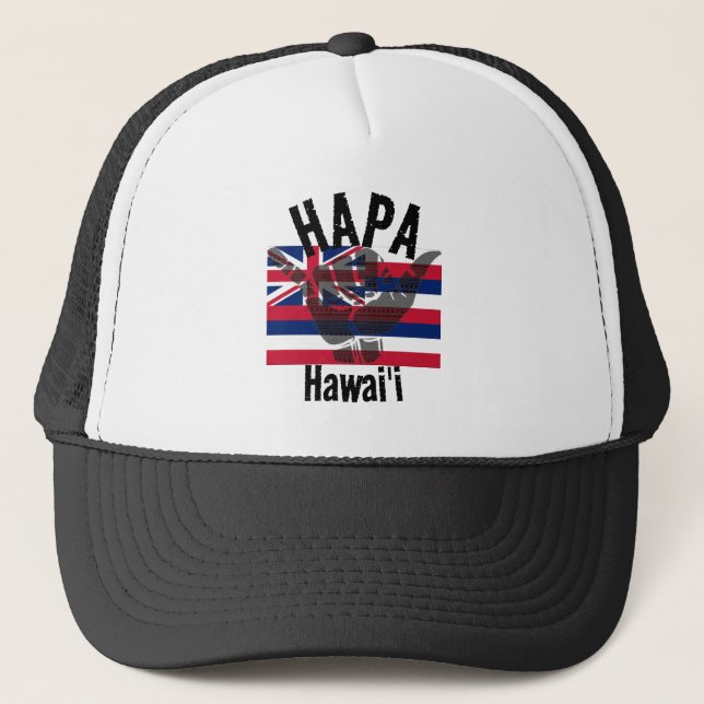 HAPA HAWAII HI Flagga TRIBAL SHAKA BG Keps (Framsida)