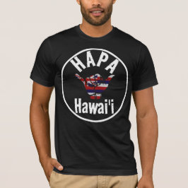 HAPA HAWAII TRIBAL HI Flagga SHAKA T Shirt