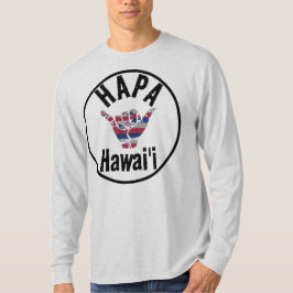 HAPA HAWAII TRIBAL HI Flagga SHAKA T Shirt