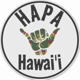 HAPA HAWAII TRIBAL Kānaka Maoli SHAKA Klistermärken