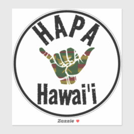 HAPA HAWAII TRIBAL Kānaka Maoli SHAKA Klistermärken