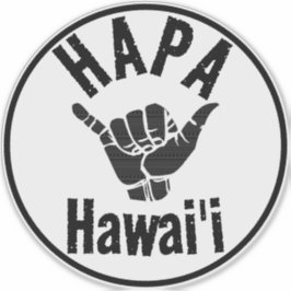 HAPA HAWAII TRIBAL SHAKA KLISTERMÄRKEN