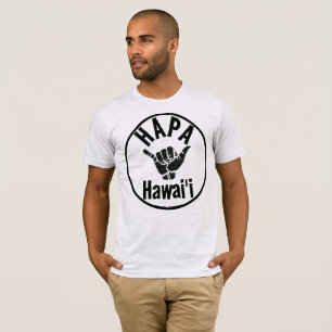 HAPA HAWAII TRIBAL SHAKA T SHIRT