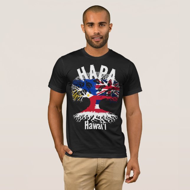HAPA PHILIPPINES HAWAII ROOTS T SHIRT (Hel framsida)