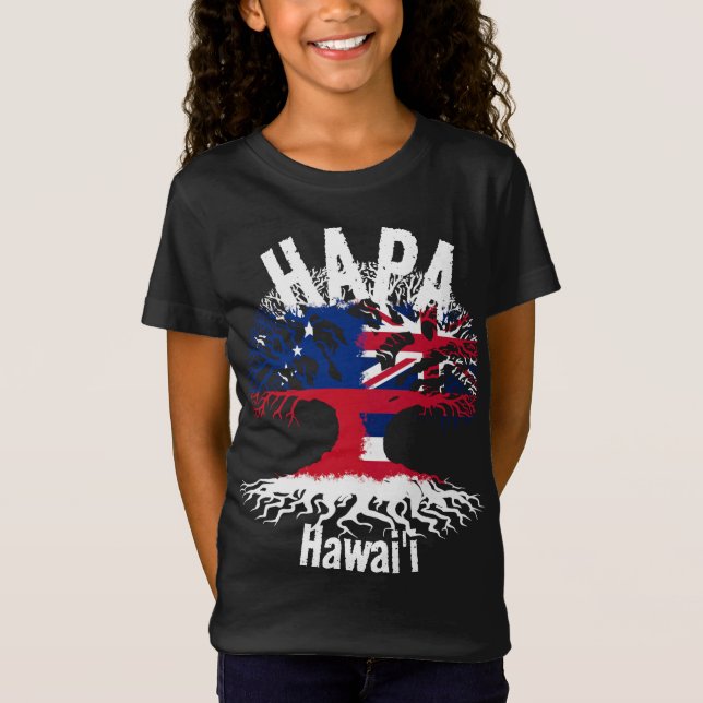 HAPA SAMOA HAWAII ROOTS T SHIRT (Framsida)
