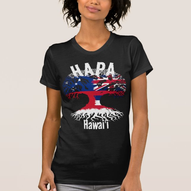 HAPA SAMOA HAWAII ROOTS T SHIRT (Framsida)