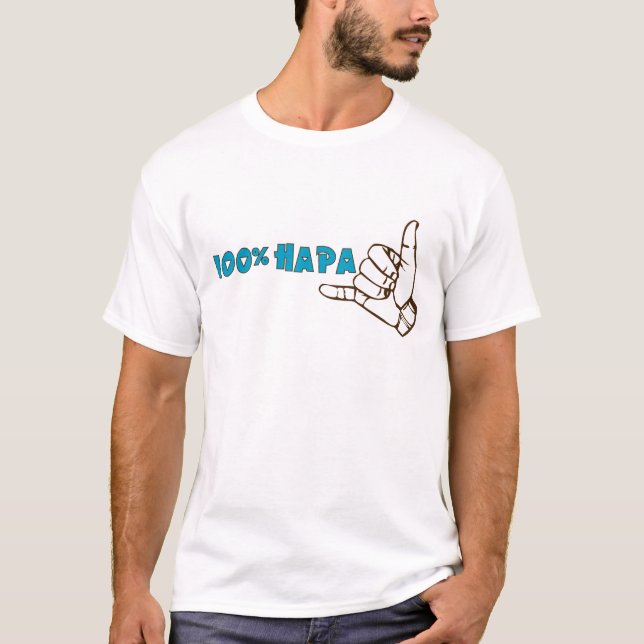 Hapa skjorta 100% tee shirt (Framsida)