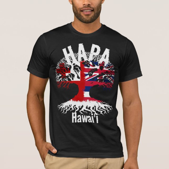 HAPA TONGA HAWAII ROOTS T SHIRT (Framsida)