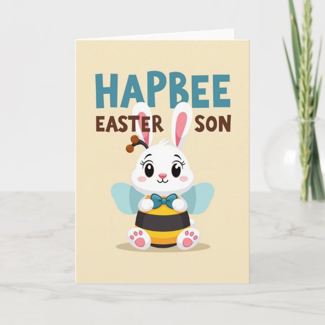Hapbee Påsk Son Välkomstkort Kort (Framsida)
