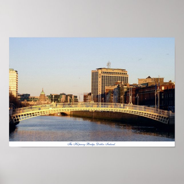Ha'penny Bridge Dublin Ireland Poster (Framsidan)