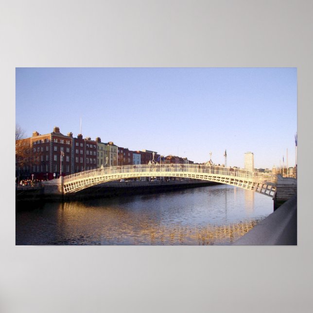 Ha'penny Bridge: Dublin Ireland Poster (Framsidan)