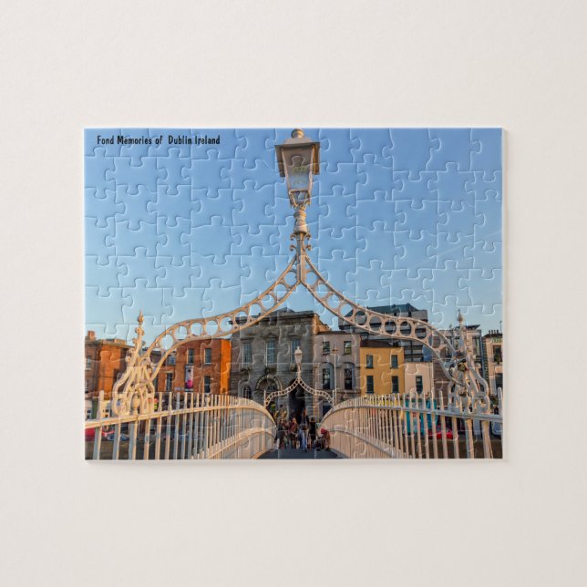 Ha'penny Bridge Dublin Irland Pussel (Horisontell)