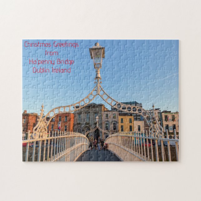 Ha'penny Bridge Dublin Irland. Pussel (Horisontell)