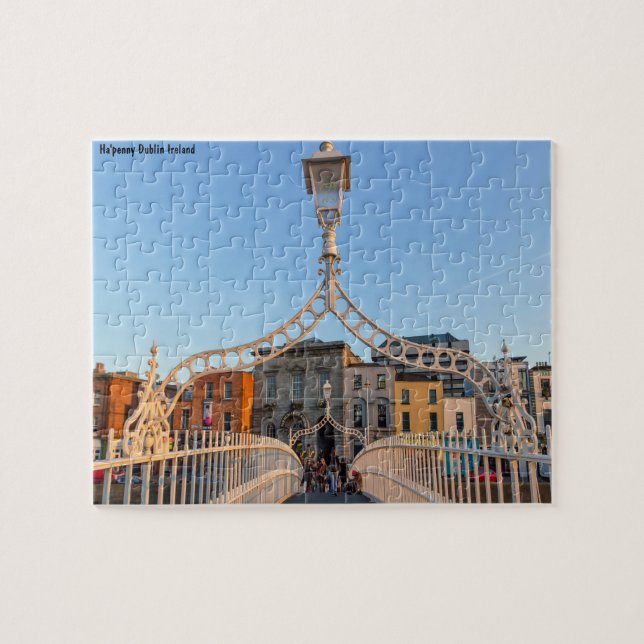 Ha'penny Bridge Dublin Irland Pussel (Horisontell)