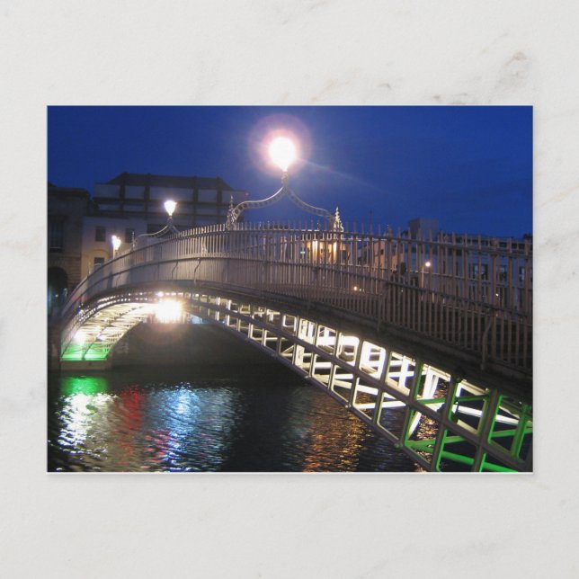 Ha'penny Bridge, Dublin Vykort (Framsida)