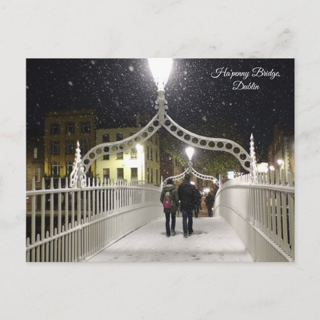 Ha'penny Bridge Dublin Vykort (Framsida)
