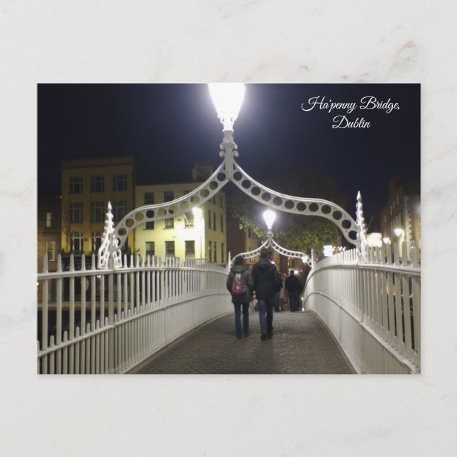 Ha'penny Bridge Dublin Vykort (Framsida)